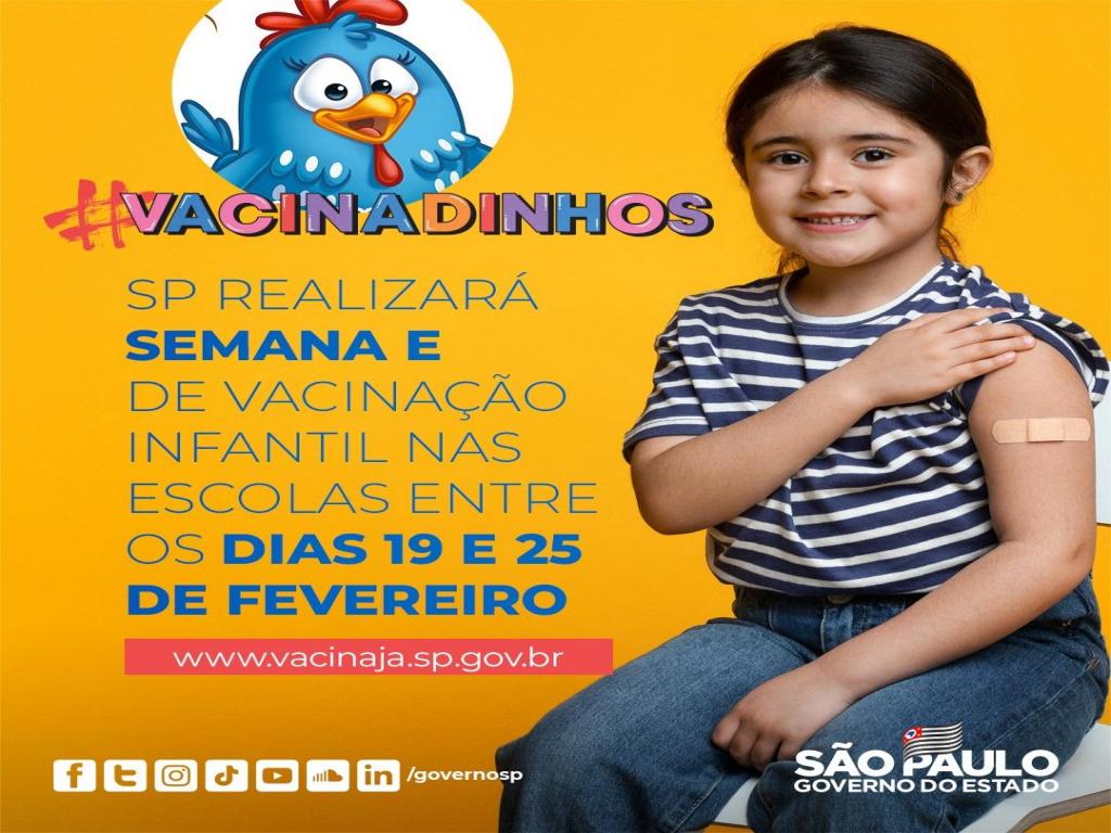foto de Governo de SP anuncia “Semana E” de vacinação contra Covid-19 nas escolas